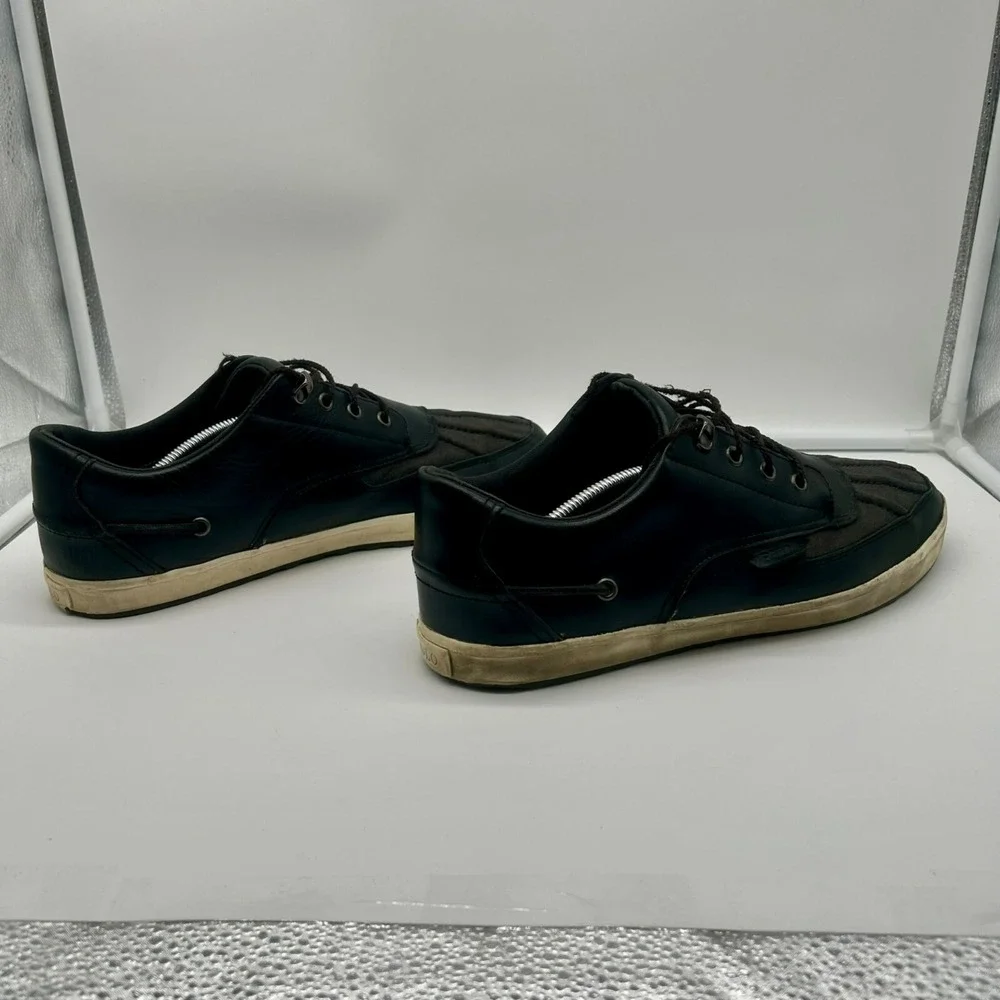 Polo Ralph Lauren Ramiro Shoes Men 13 Leather Duck Boat Sneaker Casual‎ Black